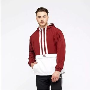 Adidas Men's Originals Anorak Jacket Noble Maroon